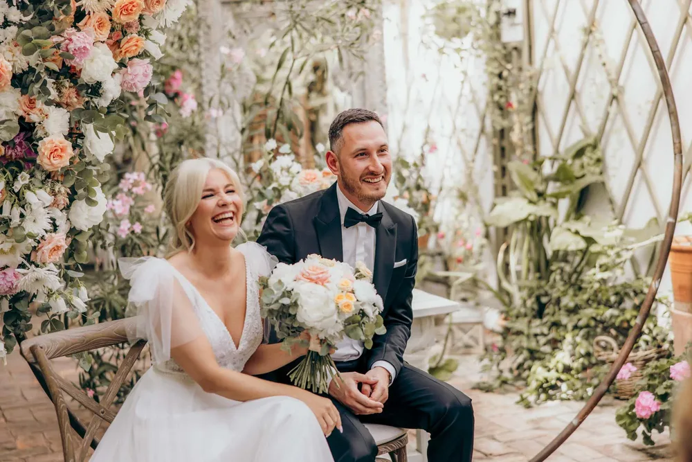 Hochzeitslocation Die Alte Gärtnerei München bei einer Hochzeit, fotografiert von MOKATI