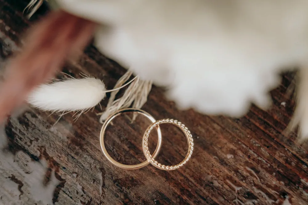 Details einer intimen Hochzeit, Micro Wedding und Elopement
